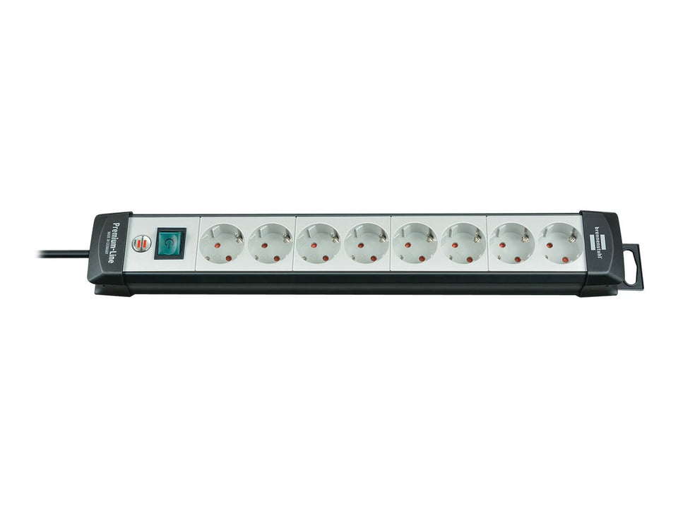 Brennenstuhl Premium-Line extension socket H05VV-F 3G1,5 - Steckdosenleiste - Eingabe, Eingang Stromversorgung - Ausgangsanschlüsse: 8 (Stromversorgung)