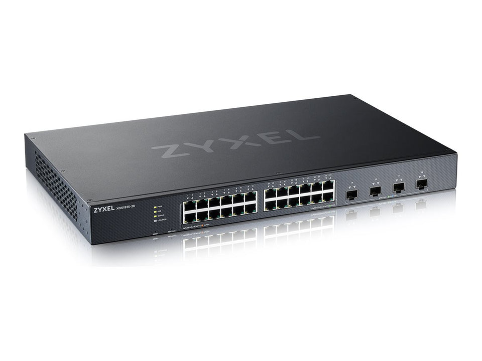 ZyXEL XGS1935 Series XGS1935-28 - Switch - verwaltet - L3 Lite - Smart - 24 x 10/100/1000 + 4 x 10 Gigabit SFP+ (Uplink)