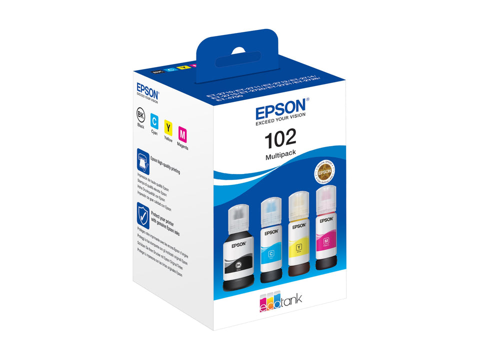 Epson 102 Multipack - 4er-Pack - Schwarz, Gelb