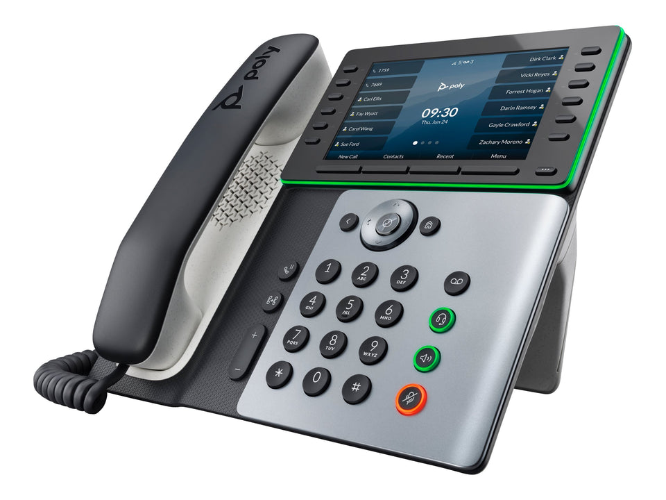 Poly HP Poly Edge E550 - VoIP-Telefon mit Rufnummernanzeige/Anklopffunktion