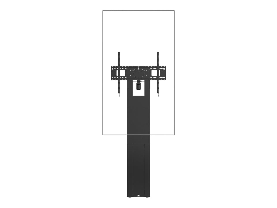 Vision Befestigungskit (VESA-Halterung, 2 Wandhalterungen, Bodenständer, extra stark) - motorisiert - für Flachbildschirm - Stahl - mattschwarz - Bildschirmgröße: up to 248.9cm (up to 98")