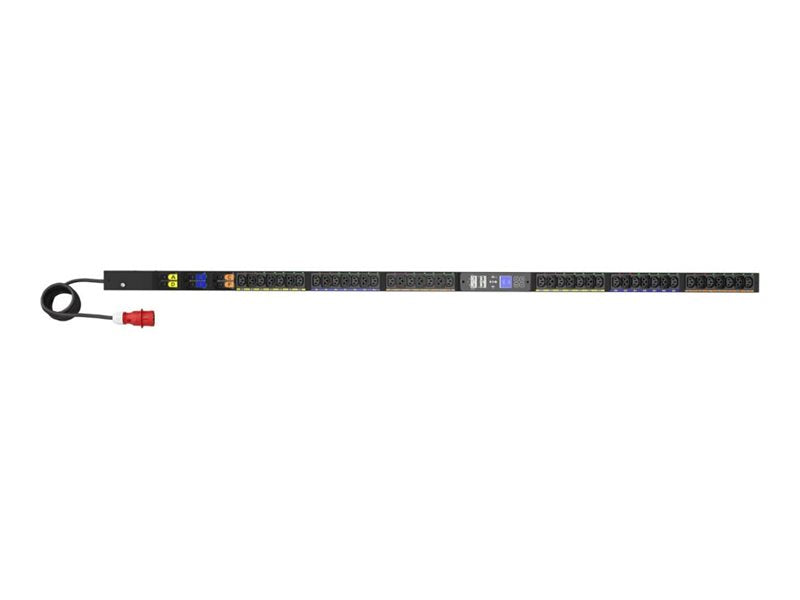 Eaton G4 - Stromverteilungseinheit (Rack - einbaufähig) - verwaltet - Wechselstrom 240/415 V - 22 kW - 3 Phasen - Ethernet 10/100/1000, USB - Eingabe, Eingang IEC 60309 32A - Ausgangsanschlüsse: 42 (24 x IEC 60320 C13, 18 x IEC 60320 C39)