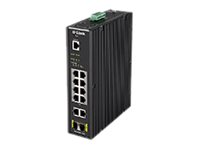D-Link DIS 200G-12PS - Switch - managed - 10 x 10/100/1000 (8 PoE+)