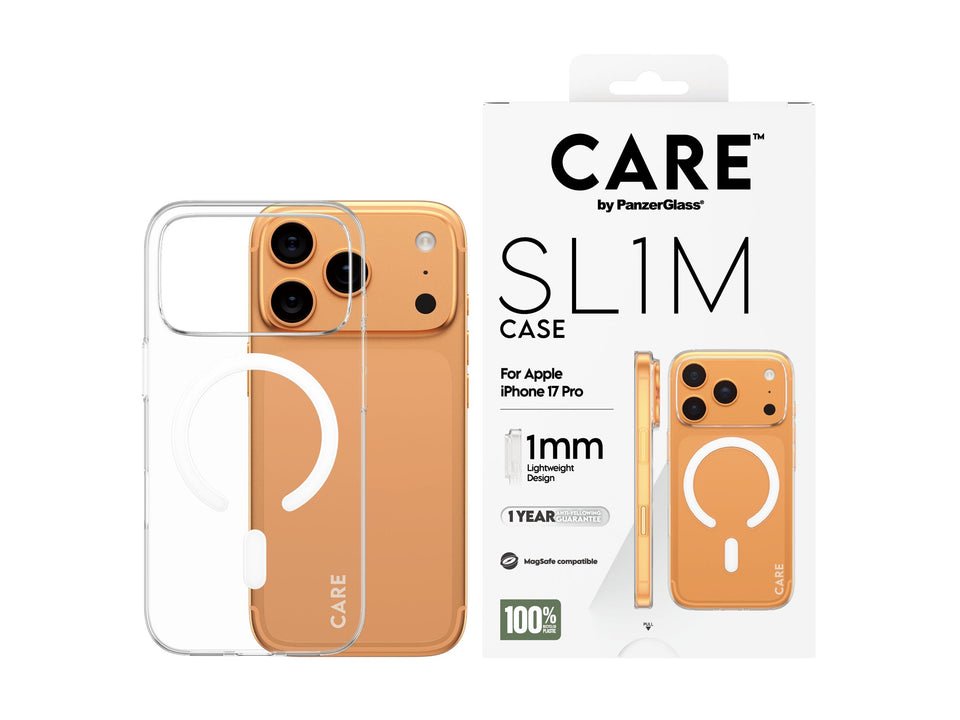 PanzerGlass CARE by PanzerGlass SL1M - Hintere Abdeckung für Mobiltelefon - MagSafe-Kompatibilität - Polycarbonat (PC)