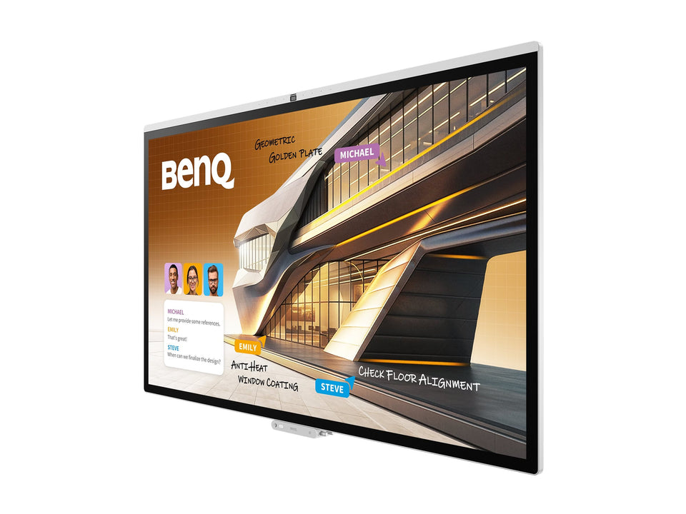 BenQ Board CP7505 - 190 cm (75") Diagonalklasse CP05 Series LCD-Display mit LED-Hintergrundbeleuchtung - interaktiv - mit built-in interactive whiteboard, touchscreen (multi touch)