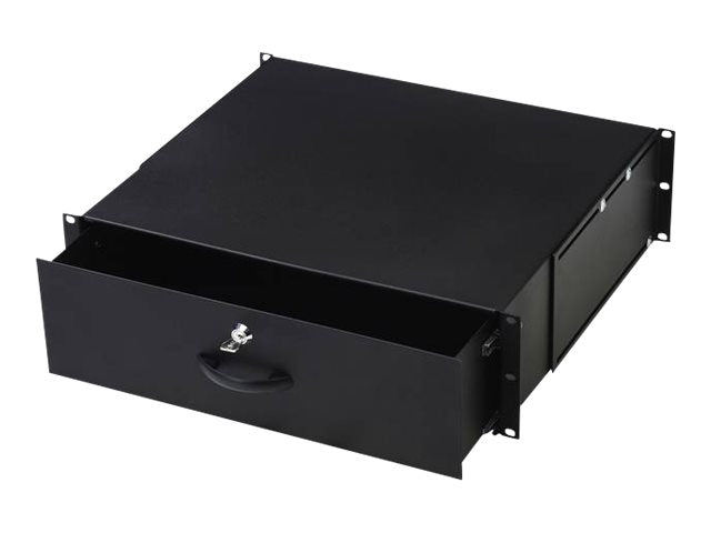 DIGITUS Abschließbare Schublade für 482,6 mm (19") Netzwerk- und Serverschränke, 3HE
