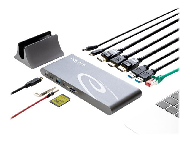 Delock USB Type-C DP 1.4 Docking Station Triple