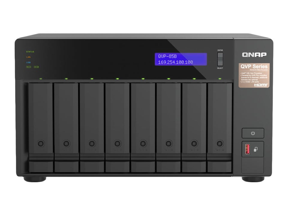 QNAP QVP-63B - NVR - 8 Kanäle - netzwerkfähig