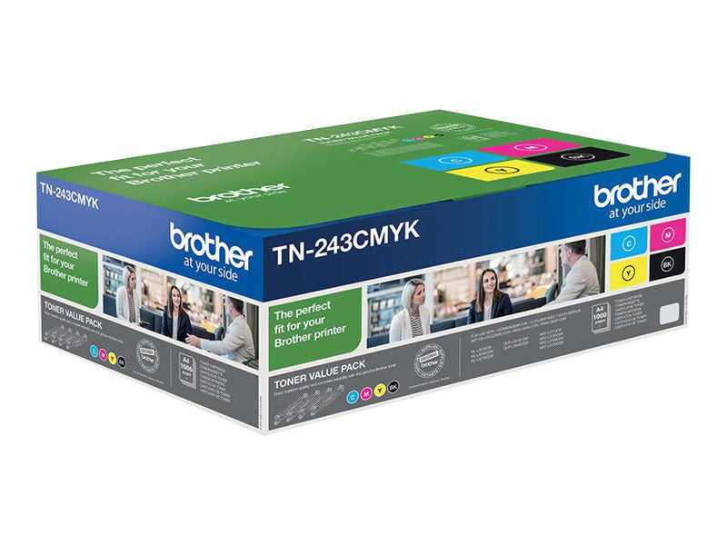 Brother TN243CMYK Value Pack - 4er-Pack - Schwarz