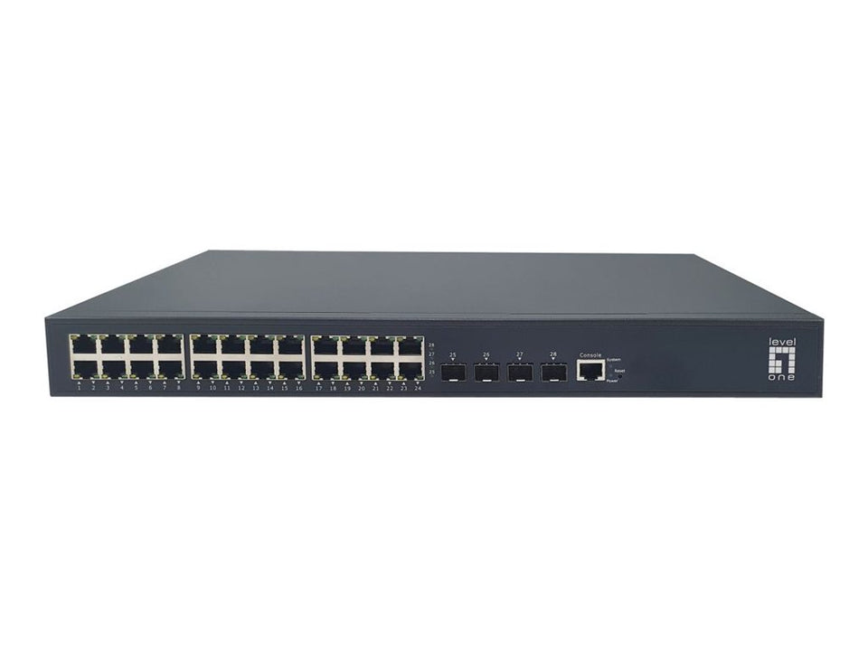LevelOne GTP-2871 - Switch - L3 Lite - managed - 24 x 10/100/1000 (PoE+)
