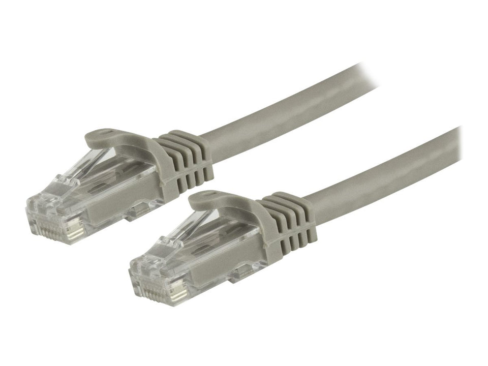 StarTech.com 1.5m CAT6 Ethernet Cable, 10 Gigabit Snagless RJ45 650MHz 100W PoE Patch Cord, CAT 6 10GbE UTP Network Cable w/Strain Relief, Grey, Wiring is UL Certified/TIA - Category 6 - 24AWG (N6PATC150CMGR)