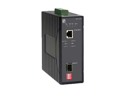 LevelOne IEC-2000 - Medienkonverter - 1GbE - 10Base-T, 100Base-TX, 1000Base-T, 1000Base-LX, 1000Base-SX - RJ-45 / SFP (mini-GBIC)