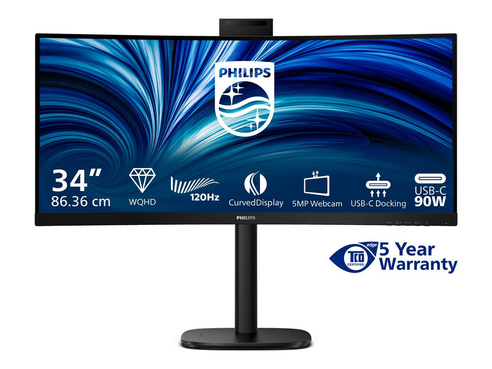 Philips 34B2U3600CH - 3000 Series - LED-Monitor - gebogen - 86.36 cm (34")