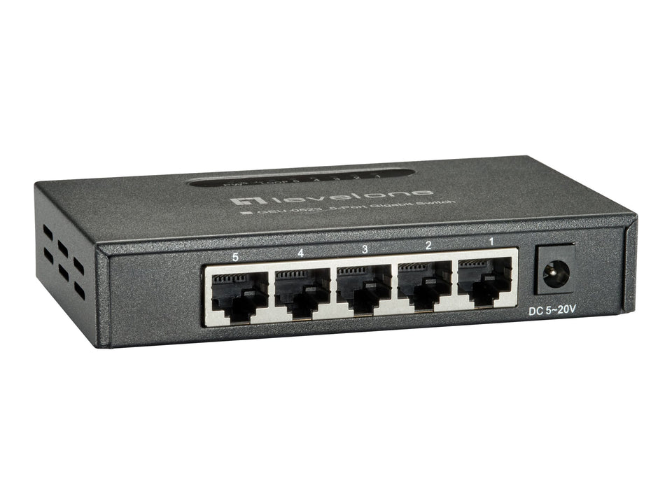 LevelOne GEU-0523 - Switch - unmanaged - 5 x