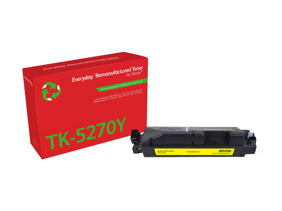 Xerox Everyday - Gelb - kompatibel - Box - wiederaufbereitet - Tonerpatrone (Alternative zu: Kyocera TK-5270Y)