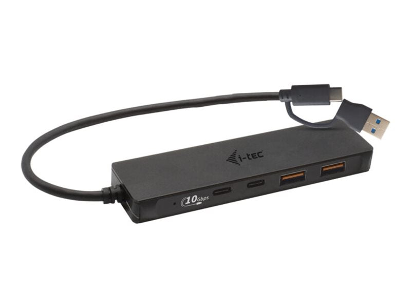 i-tec Hub - 2 x USB 3.2 Gen 2 + 2 x USB-C 3.2