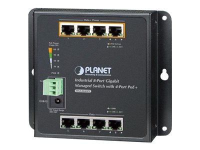 Planet WGS-804HPT - Switch - managed - 4 x 10/100/1000 (PoE+)