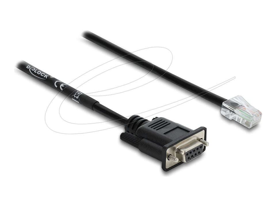 Delock Kabel seriell - DB-9 (W) zu RJ-45 (M)