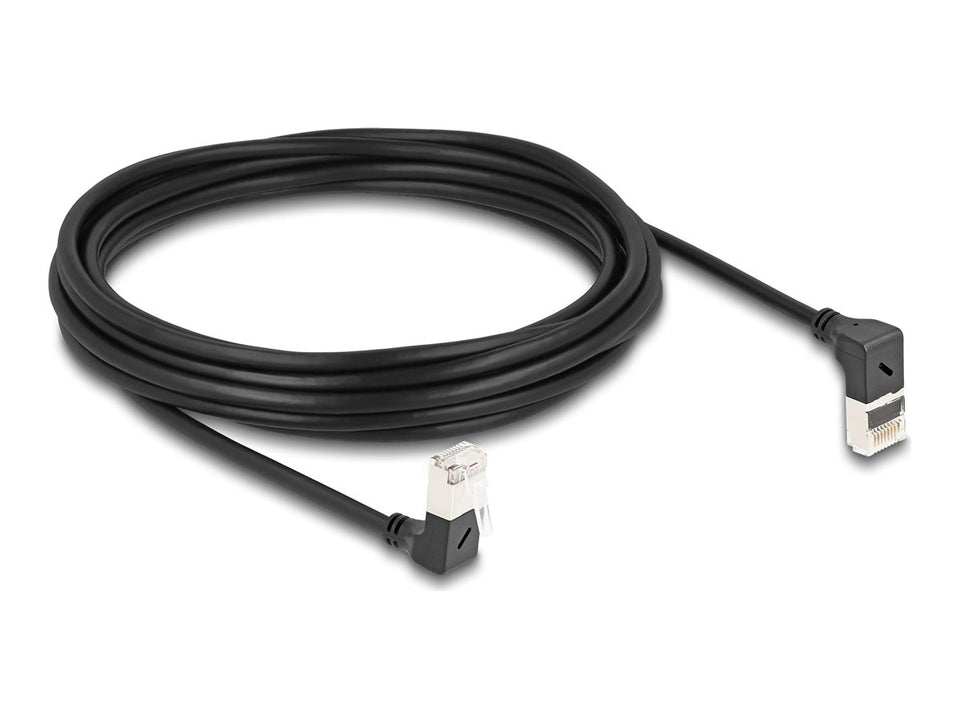 Delock Netzwerkkabel - RJ-45 (M) nach oben angewinkelt zu RJ-45 (M)
