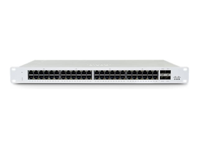 Cisco Meraki MS130-48X - Switch - managed - 40 x 10/100/1000Base-T + 8 x 2.5GBase-T + 4 x 10 Gigabit SFP+ (Uplink)