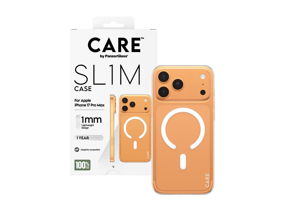 PanzerGlass CARE by PanzerGlass SL1M - Hintere Abdeckung für Mobiltelefon - MagSafe-Kompatibilität - Polycarbonat (PC)