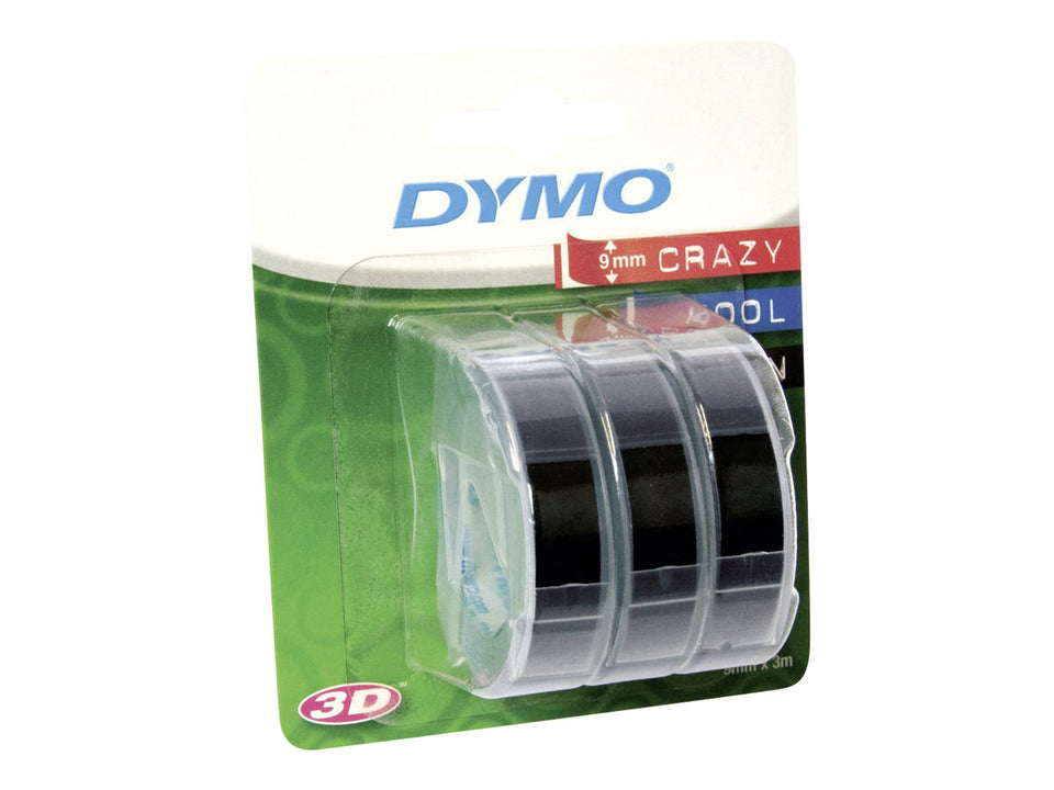 Dymo Selbstklebend - Schwarz - Rolle (0,9 cm