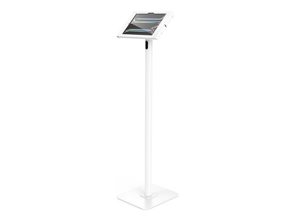 Compulocks Ständer-Kit - freiliegende Front-/Rückkamera und Sensoren - für Tablett - verriegelbar - hochwertiges Aluminium - weiß - Bodenaufstellung, freistehend - für Apple 11-inch iPad Pro (M4, M5)