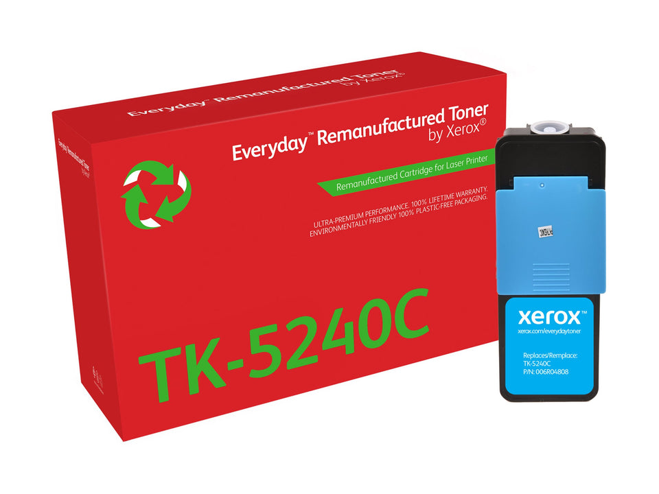 Xerox Everyday - Cyan - kompatibel - Box - wiederaufbereitet - Tonerpatrone (Alternative zu: Kyocera TK-5240C)