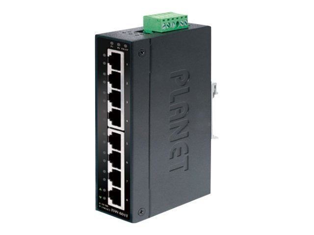 Planet ISW-801T - Switch - 8 x 10/100 - an DIN-Schiene