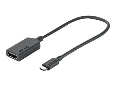 Alogic Elements Series - Videoadapter - 24 pin USB-C männlich zu HDMI weiblich - 20 cm - Dunkelgrau - unterstützt 4K 60 Hz (4096 x 2160)
