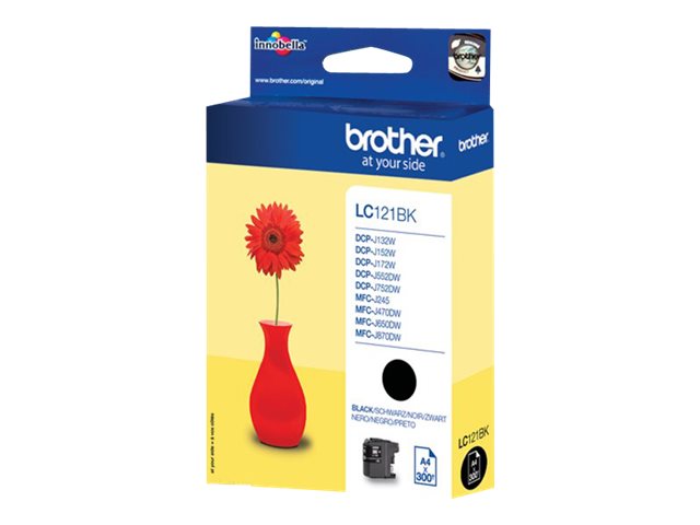 Brother LC121BK - Schwarz - original - Tintenpatrone