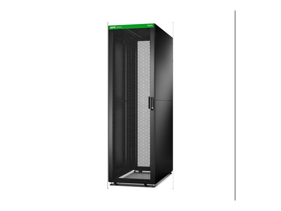 APC Easy Rack - Schrank - Schwarz - 42HE - 48.3 cm (19")