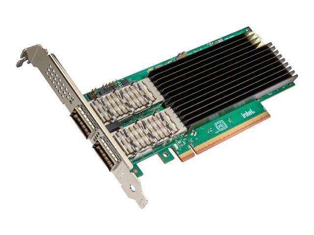 Intel Ethernet Network Adapter E830-CQDA2 - Netzwerkadapter - PCIe 5.0 x8 - 10Gb Ethernet / 25Gb Ethernet / 40Gb Ethernet / 50Gb Ethernet / 100Gb Ethernet QSFP28 x 1 + 200 Gigabit QSFP56 x 1 (Packung mit 5)