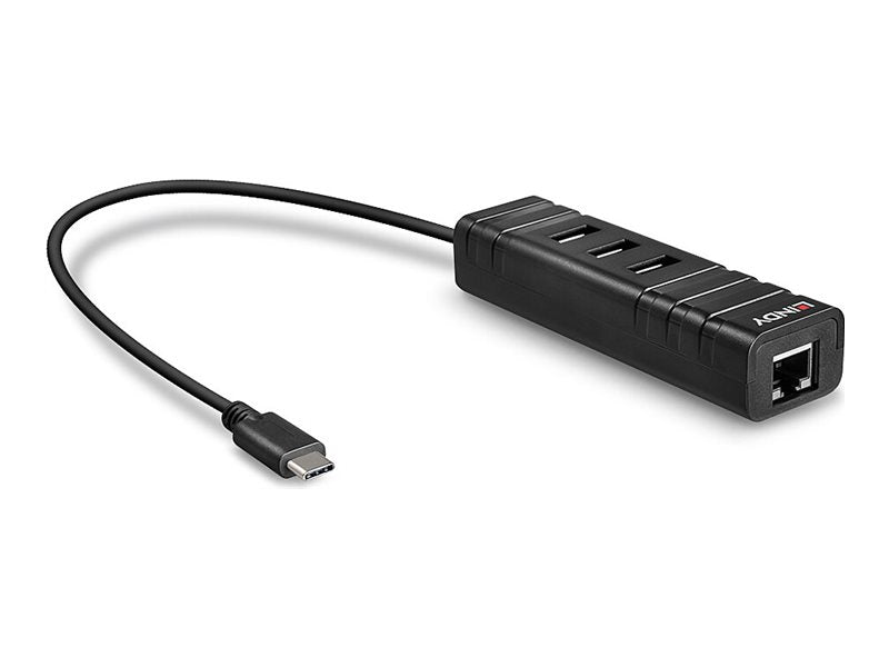 Lindy USB 3.2 Type C Hub & Gigabit Ethernet Converter