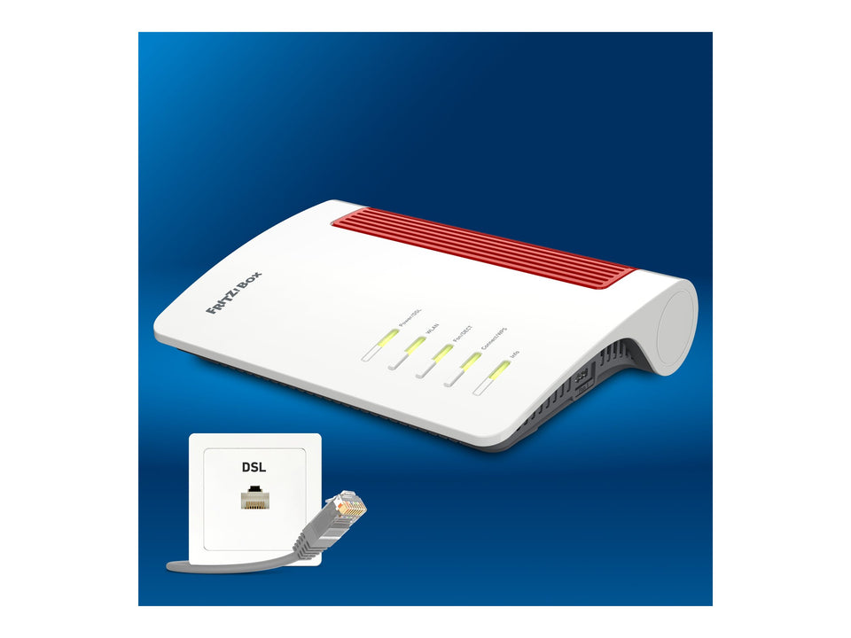 FRITZ! Box 7690 - Wireless Router - DSL-Modem 3-Port-Switch - 1GbE, 2.5GbE, Wi-Fi 7 - Wi-Fi 6 - Dual-Band - VoIP-Telefonadapter (DECT)