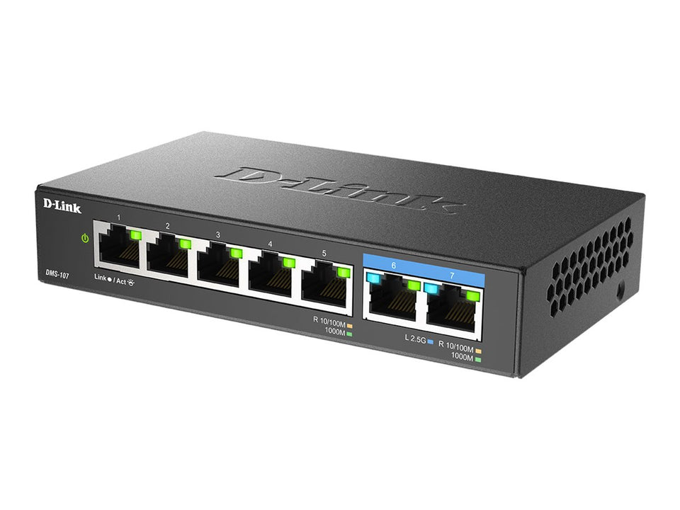 D-Link DMS-107 - Switch - unmanaged - 5 x 10/100/1000