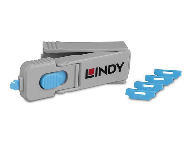 Lindy Set HDMI-Portblocker - Blau