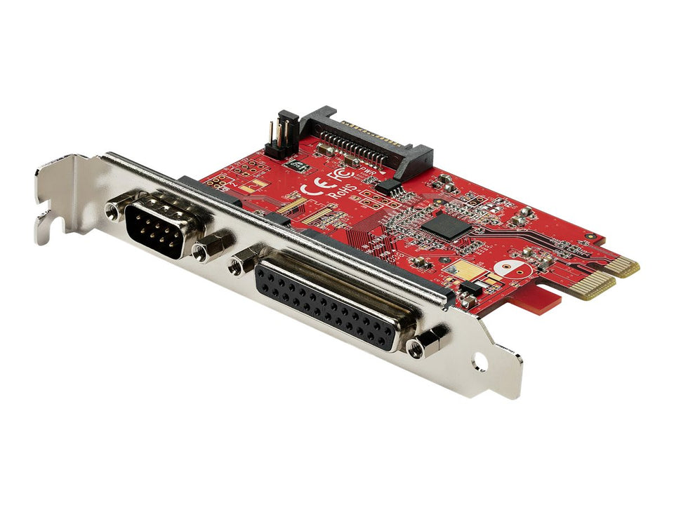 StarTech.com Startech PCIe-Karte mit serieller und paralleler Schnittstelle - PCI-Express-Kombi-Adapterkarte mit 1x DB25-Parallelschnittstelle & 1x serieller RS232-Schnittstelle (PEX1S1P950)