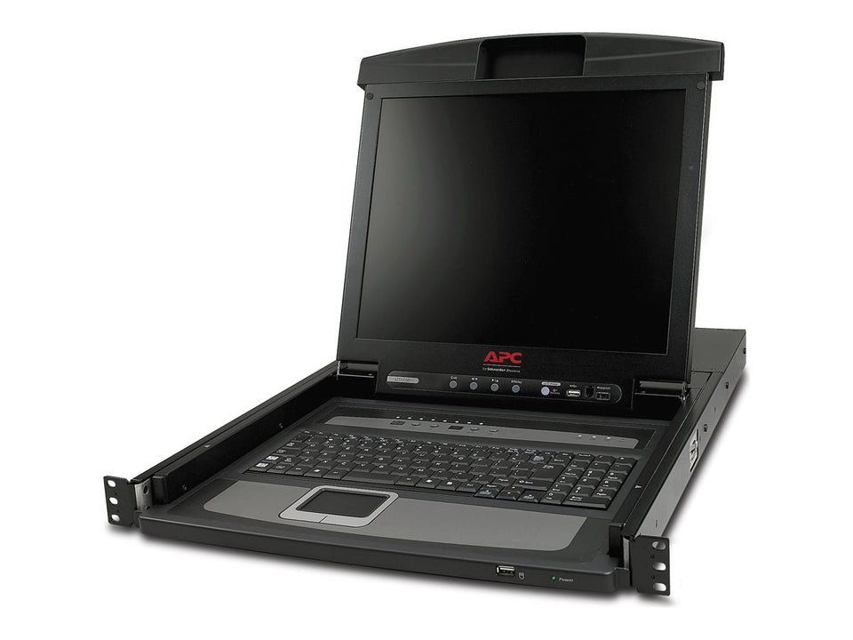 APC LCD Console - KVM-Konsole mit KVM-Switch - 8 Anschlüsse - PS/2 - 43.2 cm (17")