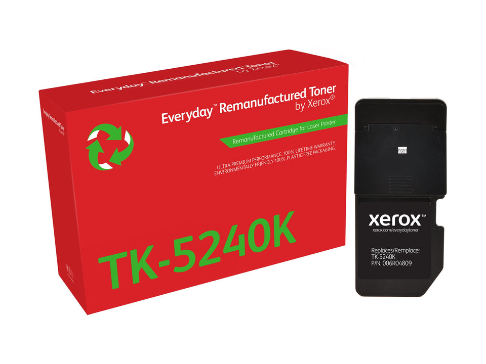Xerox Everyday - Schwarz - kompatibel - Box - wiederaufbereitet - Tonerpatrone (Alternative zu: Kyocera TK-5240K)