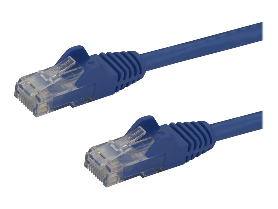 StarTech.com 1.5m CAT6 Ethernet Cable, 10 Gigabit Snagless RJ45 650MHz 100W PoE Patch Cord, CAT 6 10GbE UTP Network Cable w/Strain Relief, Blue, Wiring is UL Certified/TIA - Category 6 - 24AWG (N6PATC150CMBL)