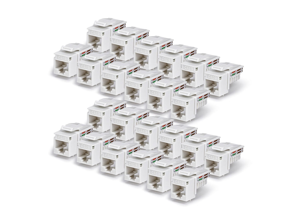 StarTech.com Cat6 Keystone Jack 24-Pack 90-Deg 110 - Netzwerk - CAT 6