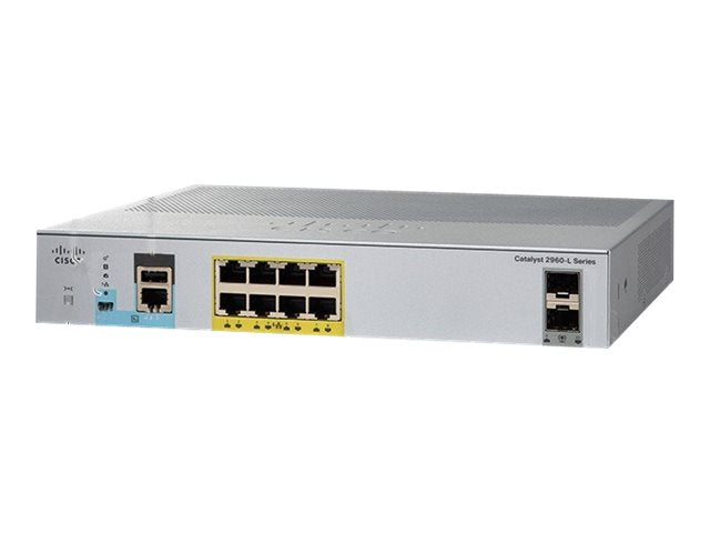 Cisco Catalyst 2960L-8PS-LL - Switch - managed - 8 x 10/100/1000 + 2 x Gigabit SFP (Uplink)
