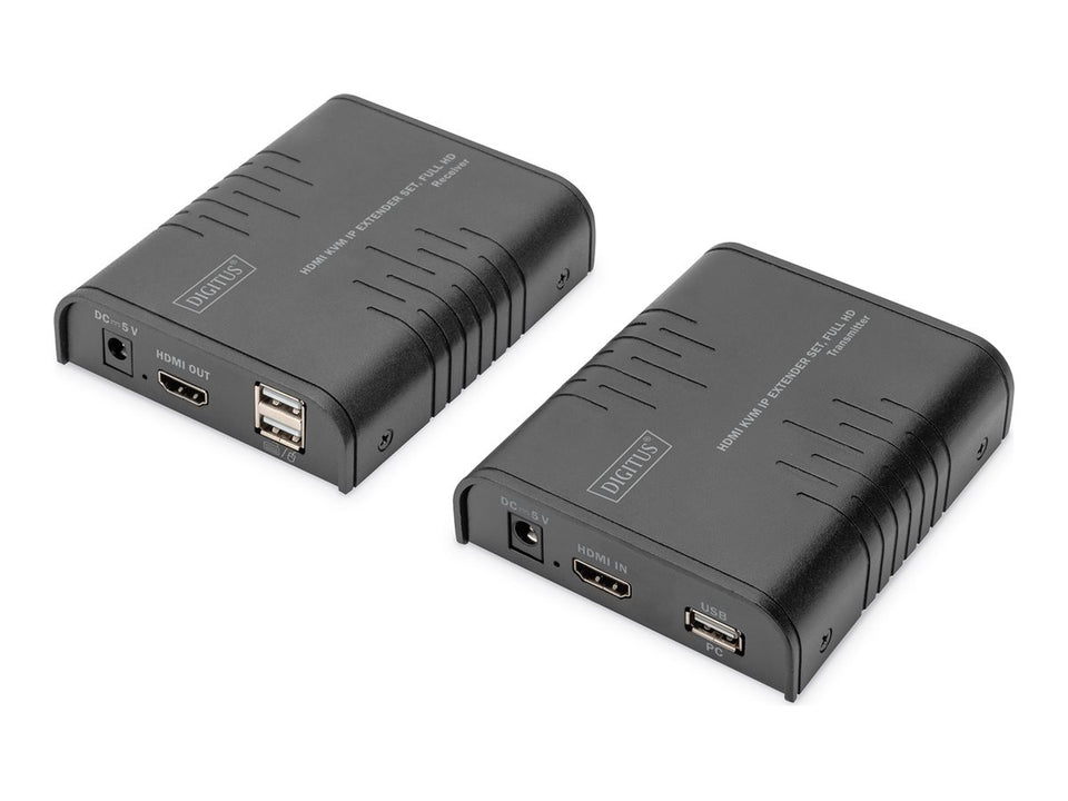 DIGITUS HDMI KVM IP Extender Set, Full HD