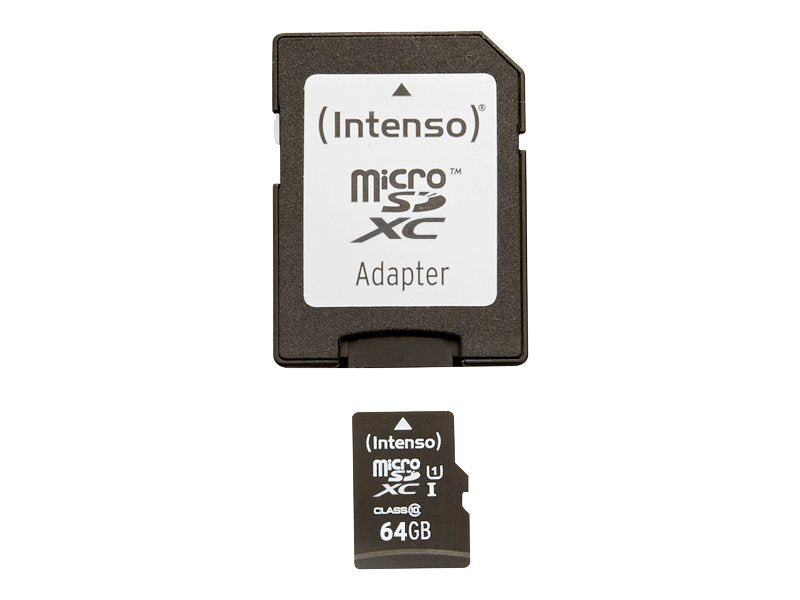 Intenso Premium - Flash-Speicherkarte (microSDXC-an-SD-Adapter
