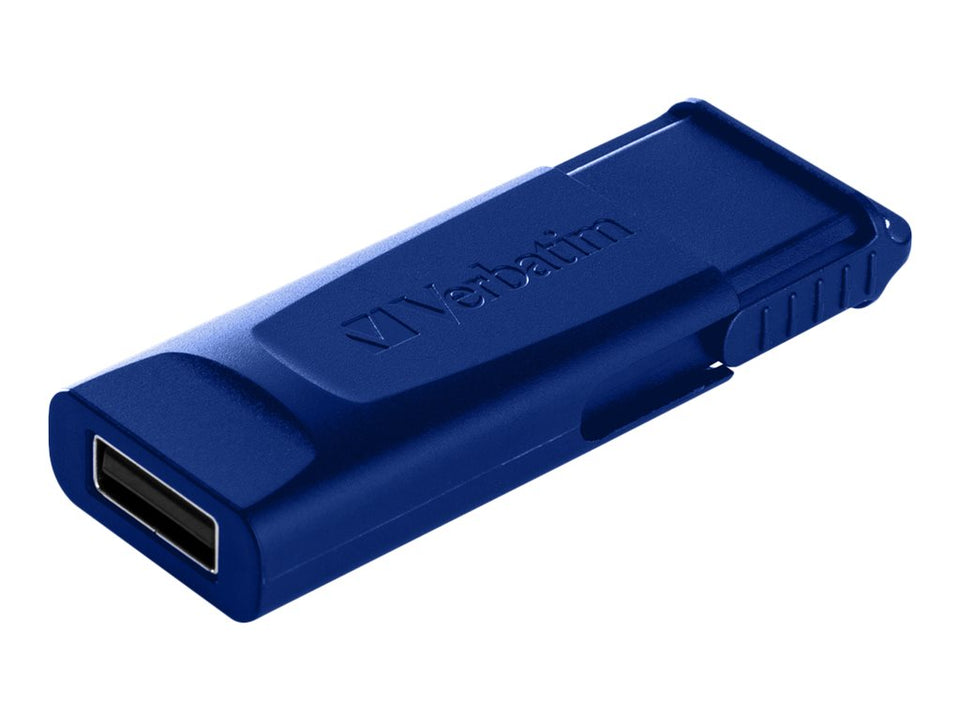 Verbatim Slider - USB-Flash-Laufwerk - 32 GB - USB 2.0 - Blau, Rot (Packung mit 2)