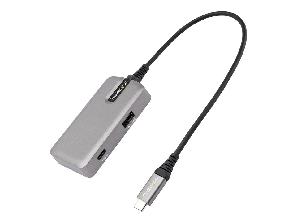 StarTech.com USB-C Multiport Adapter - USB-C auf 4K 60Hz HDMI 2.0, 100W PD Pass-through - 3-Port 10Gbit/s USB 3.1 Hub - Reiseadapter USB Typ-C Mini Docking Station - 25cm Kabel (DKT31CHPD3)
