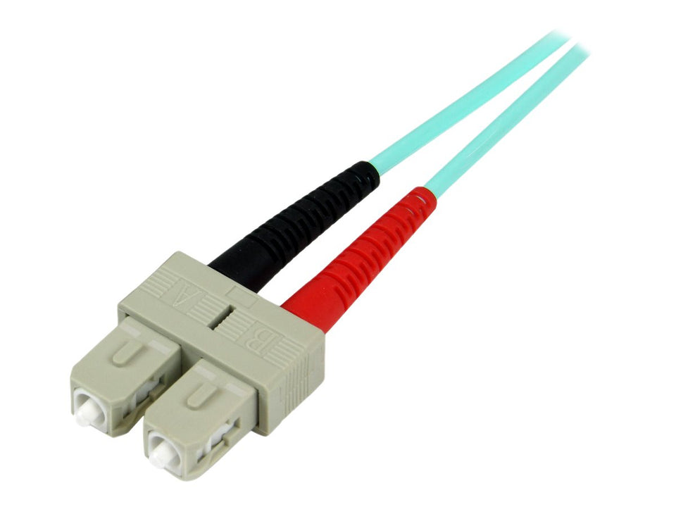 StarTech.com 1 m OM3 LWL Patchkabel, Multimode-Glasfaserkabel, LC auf SC - Patch-Kabel - LC Multi-Mode (M)