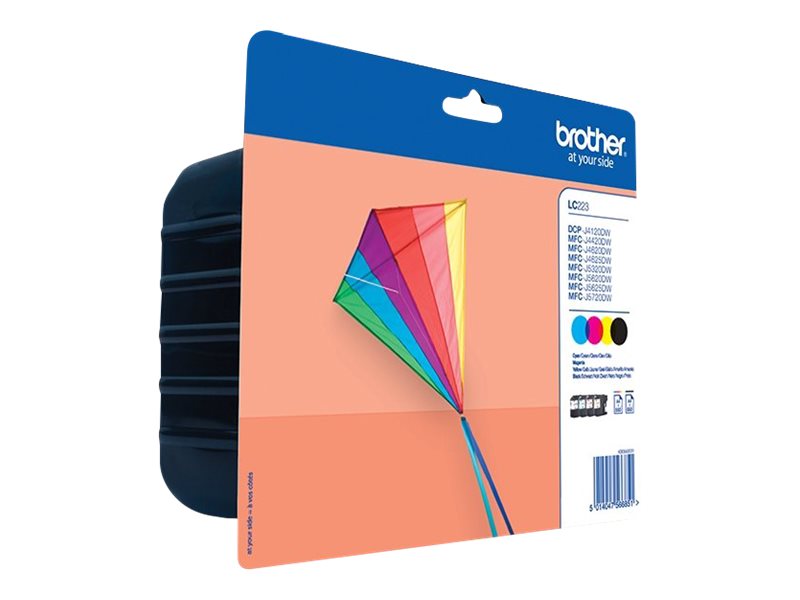 Brother LC223 - 4er-Pack - Schwarz, Gelb, Cyan