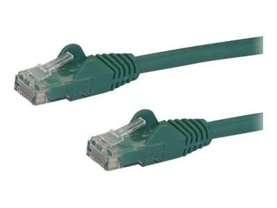 StarTech.com 1m CAT6 Ethernet Cable, 10 Gigabit Snagless RJ45 650MHz 100W PoE Patch Cord, CAT 6 10GbE UTP Network Cable w/Strain Relief, Green, Wiring is UL Certified/TIA - Category 6 - 24AWG (N6PATC1MGN)